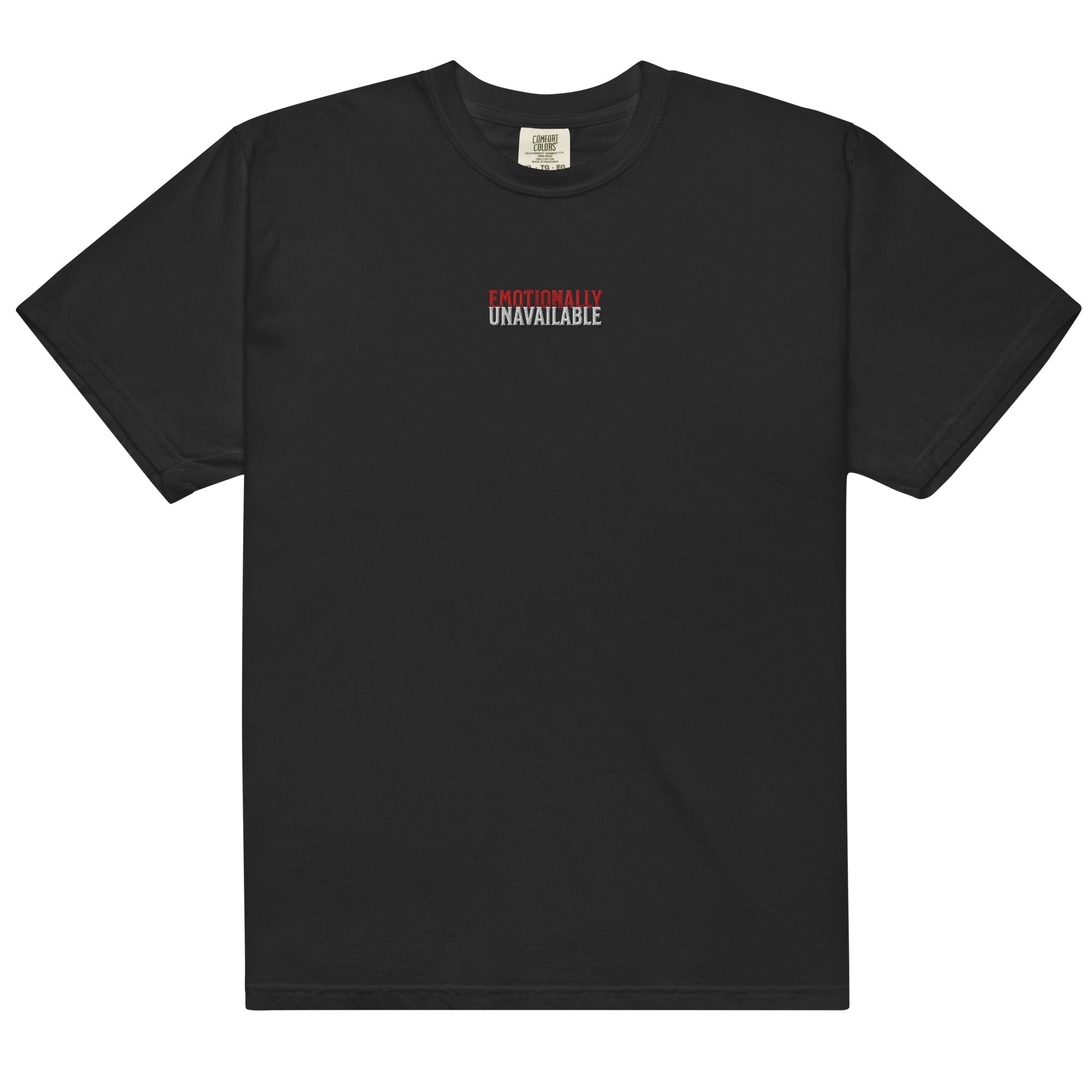 Muser Emotionally Unavailable Embroidered Heavyweight Tee - Wear Muser