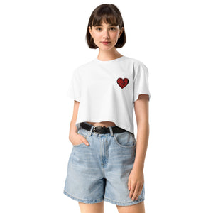Muser Wild at Heart Embroidered Women’s crop top - Wear Muser