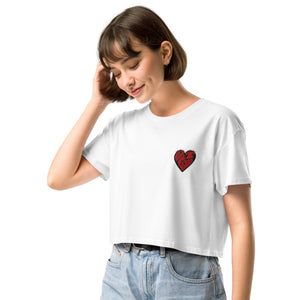 Muser Wild at Heart Embroidered Women’s crop top - Wear Muser