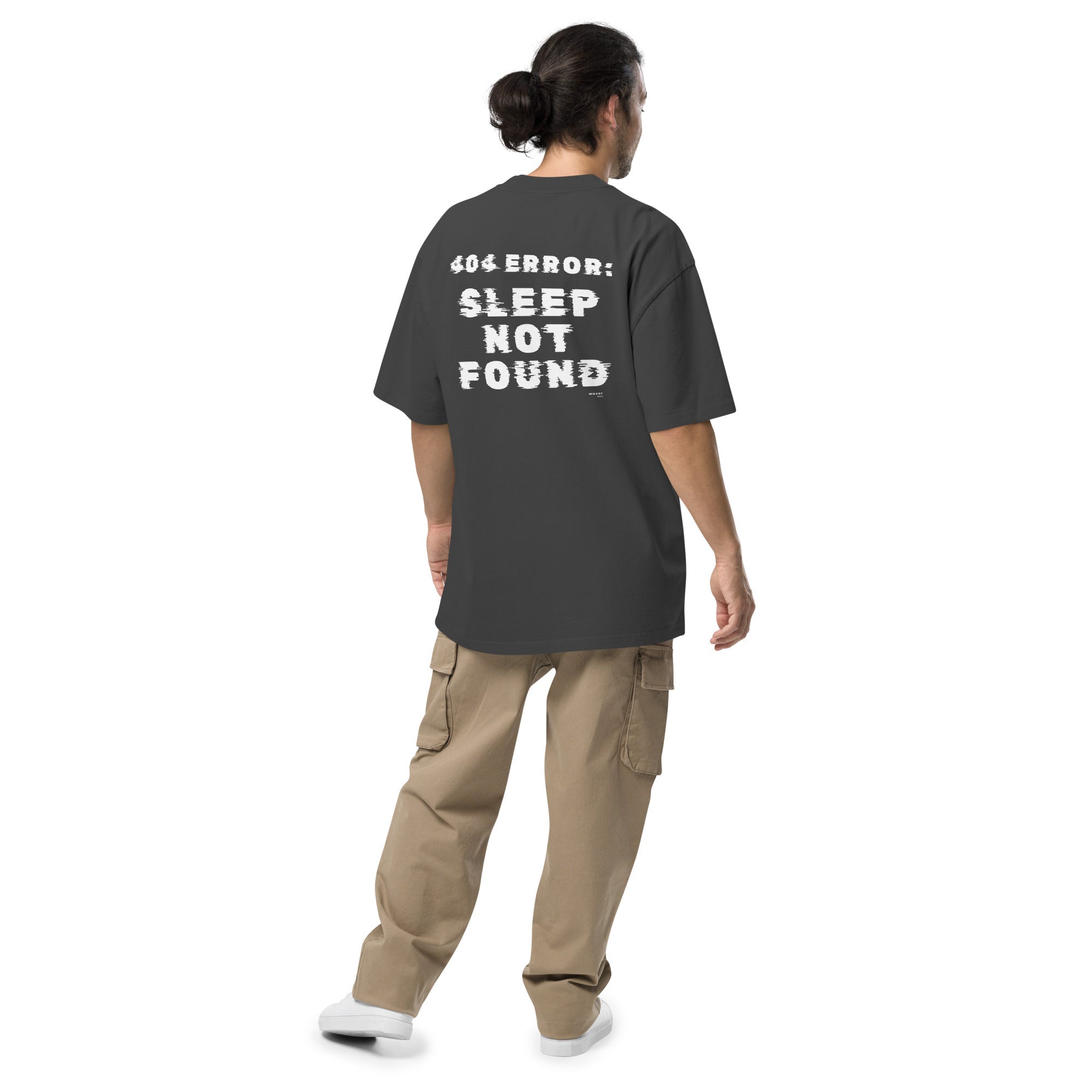 Muser 404: Sleep Not Found Oversized Faded Tee - Wear Muser