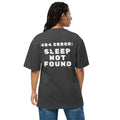 Muser 404: Sleep Not Found Oversized Faded Tee - Wear Muser