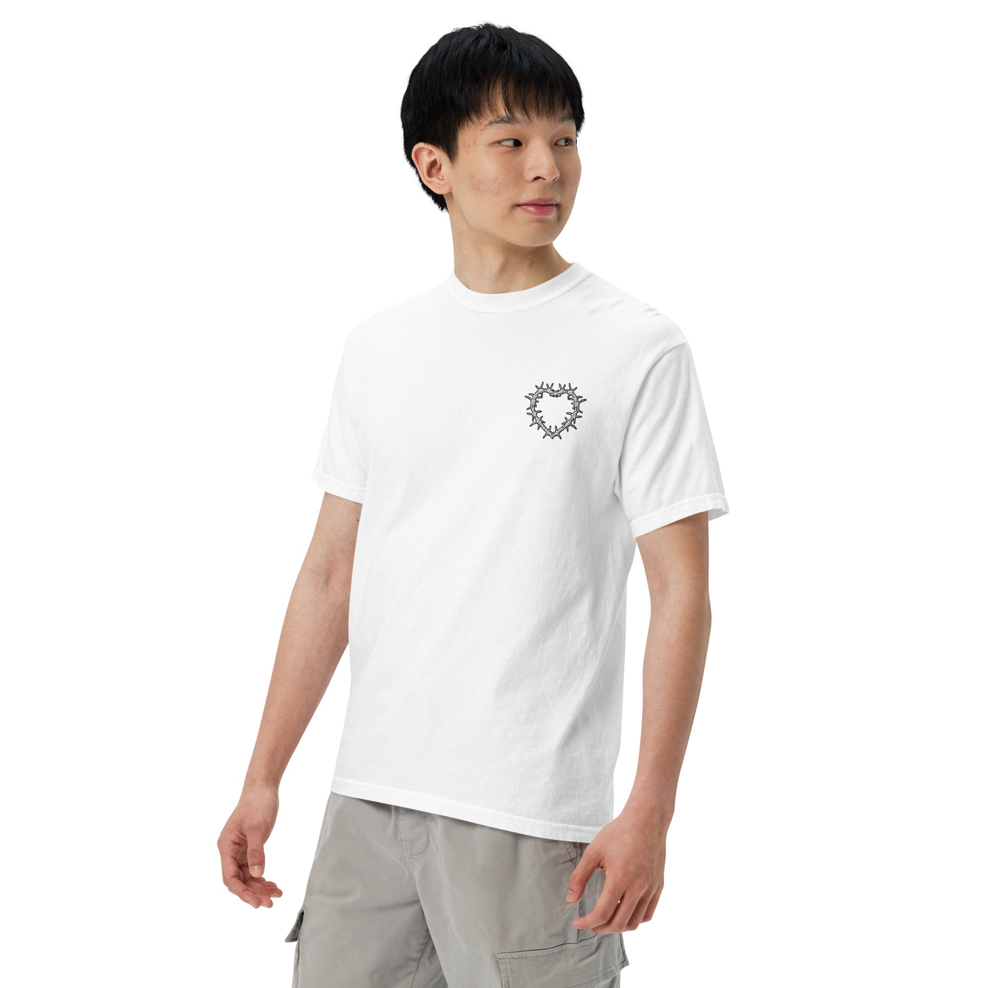 Muser Heart Under Pressure Embroidered Heavyweight Tee - Wear Muser