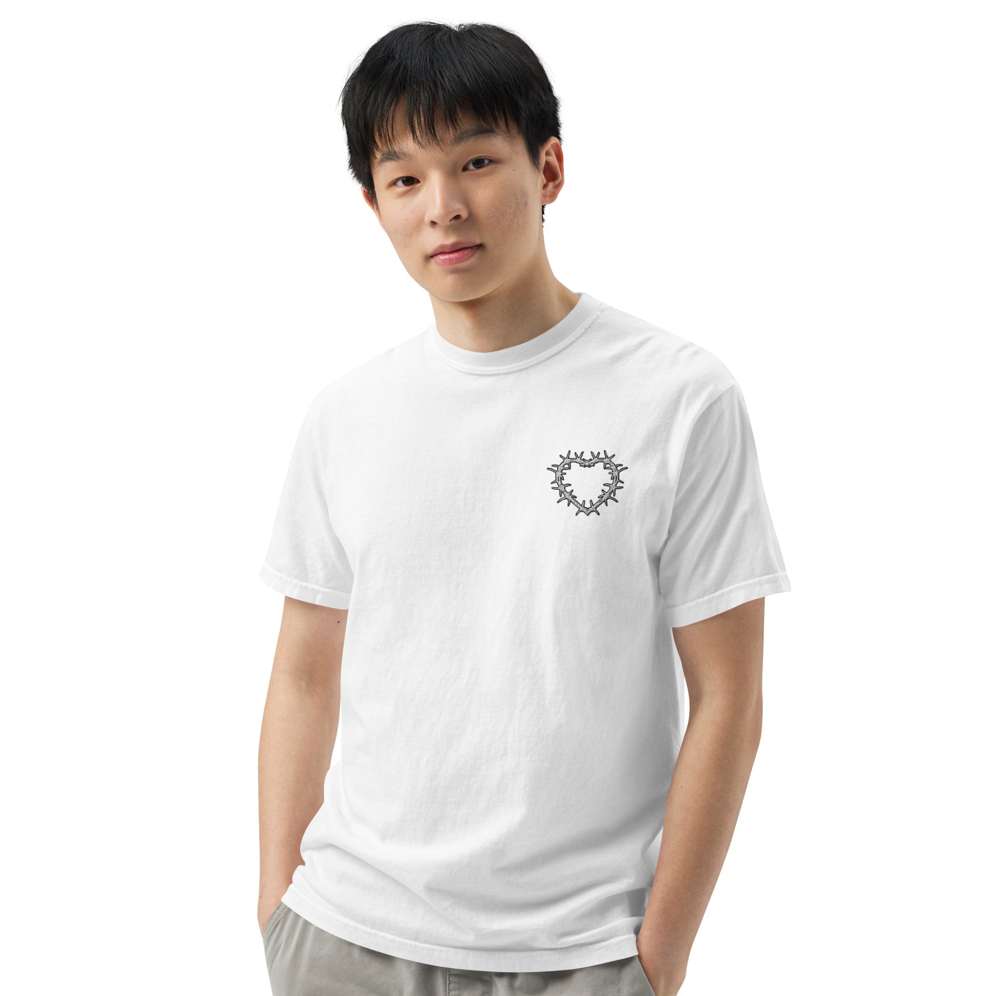 Muser Heart Under Pressure Embroidered Heavyweight Tee - Wear Muser