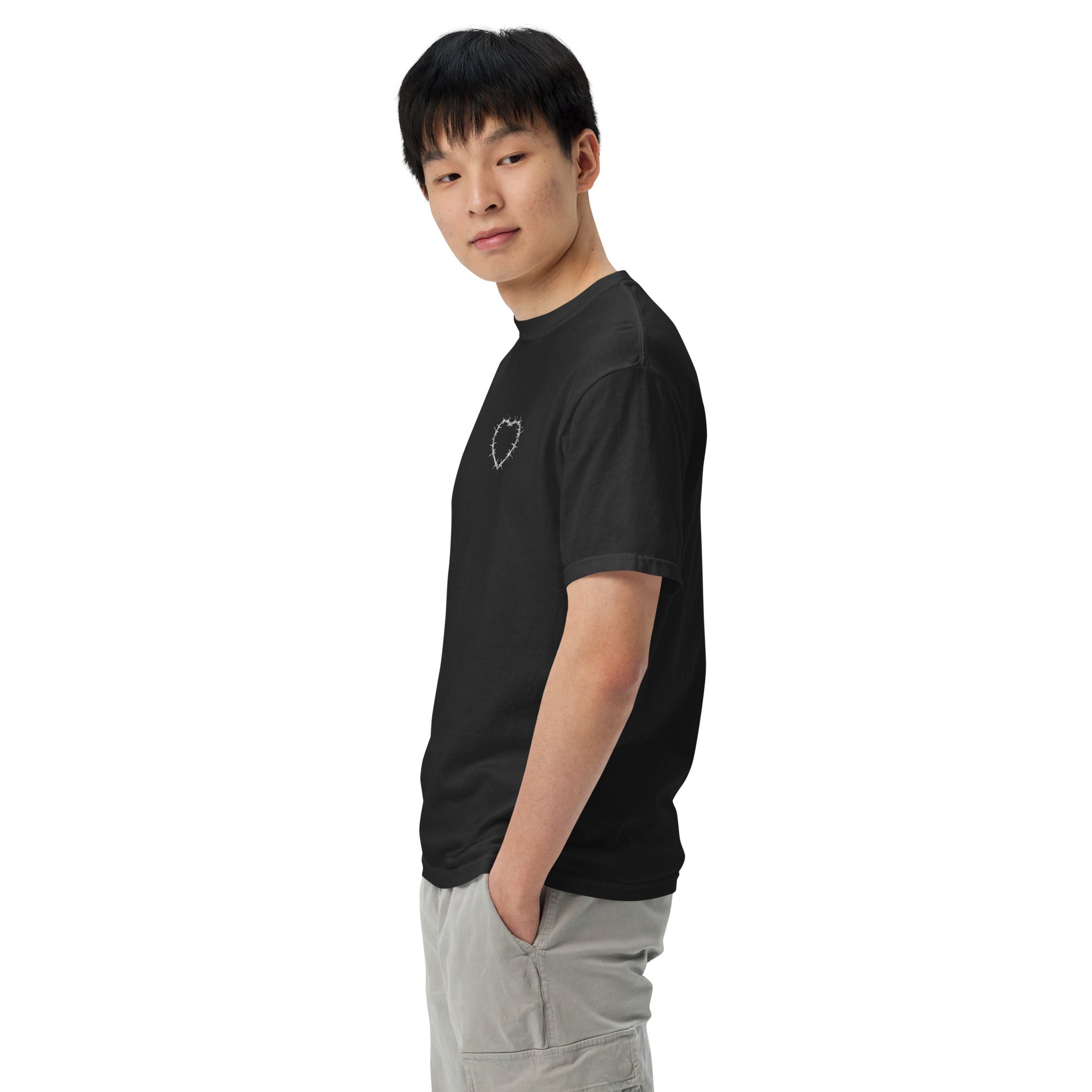 Muser Heart Under Pressure Embroidered Heavyweight Tee - Wear Muser