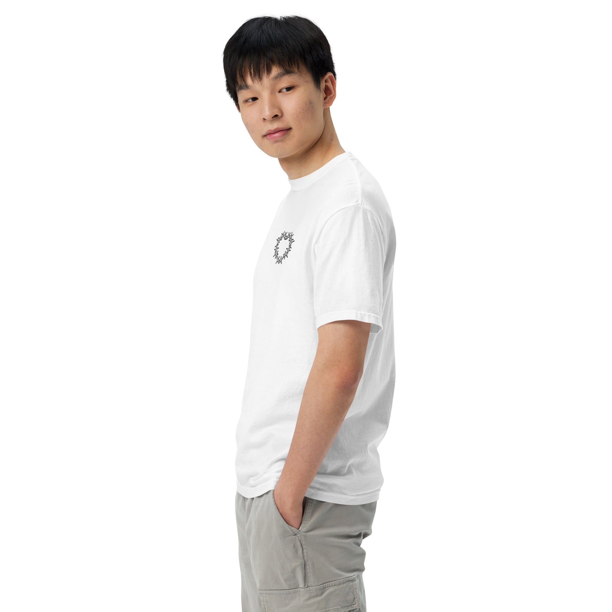 Muser Heart Under Pressure Embroidered Heavyweight Tee - Wear Muser
