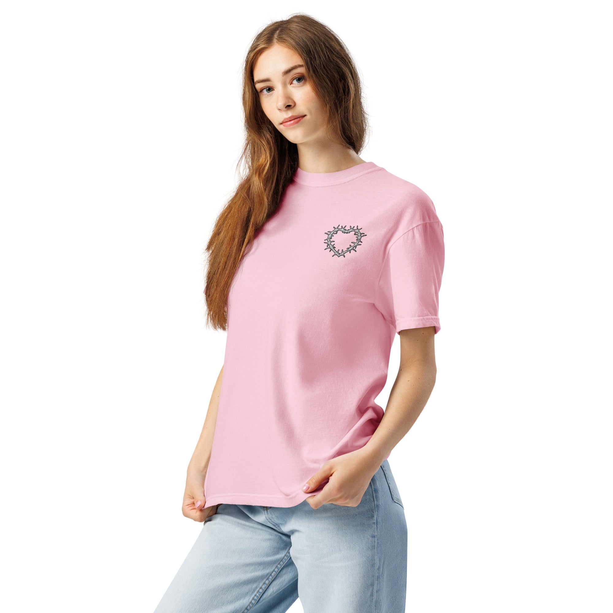 Muser Heart Under Pressure Embroidered Heavyweight Tee - Wear Muser