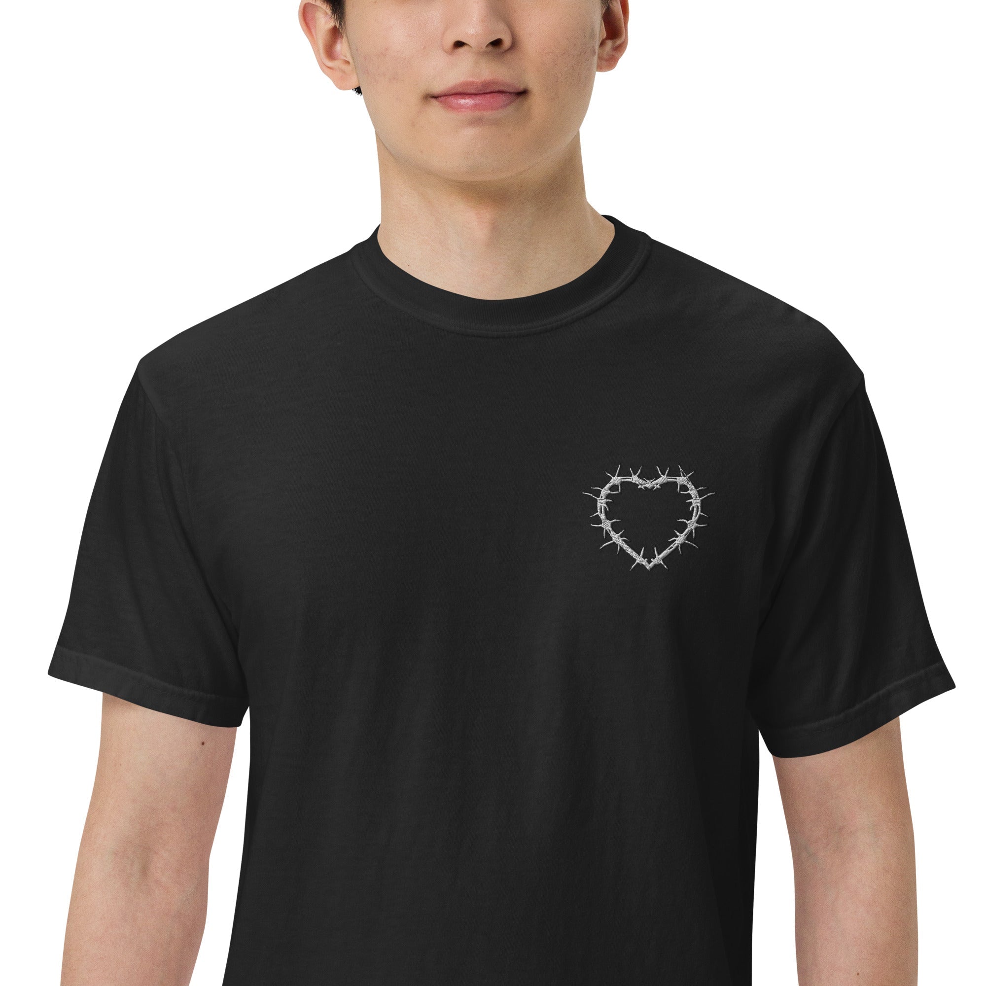 Muser Heart Under Pressure Embroidered Heavyweight Tee - Wear Muser