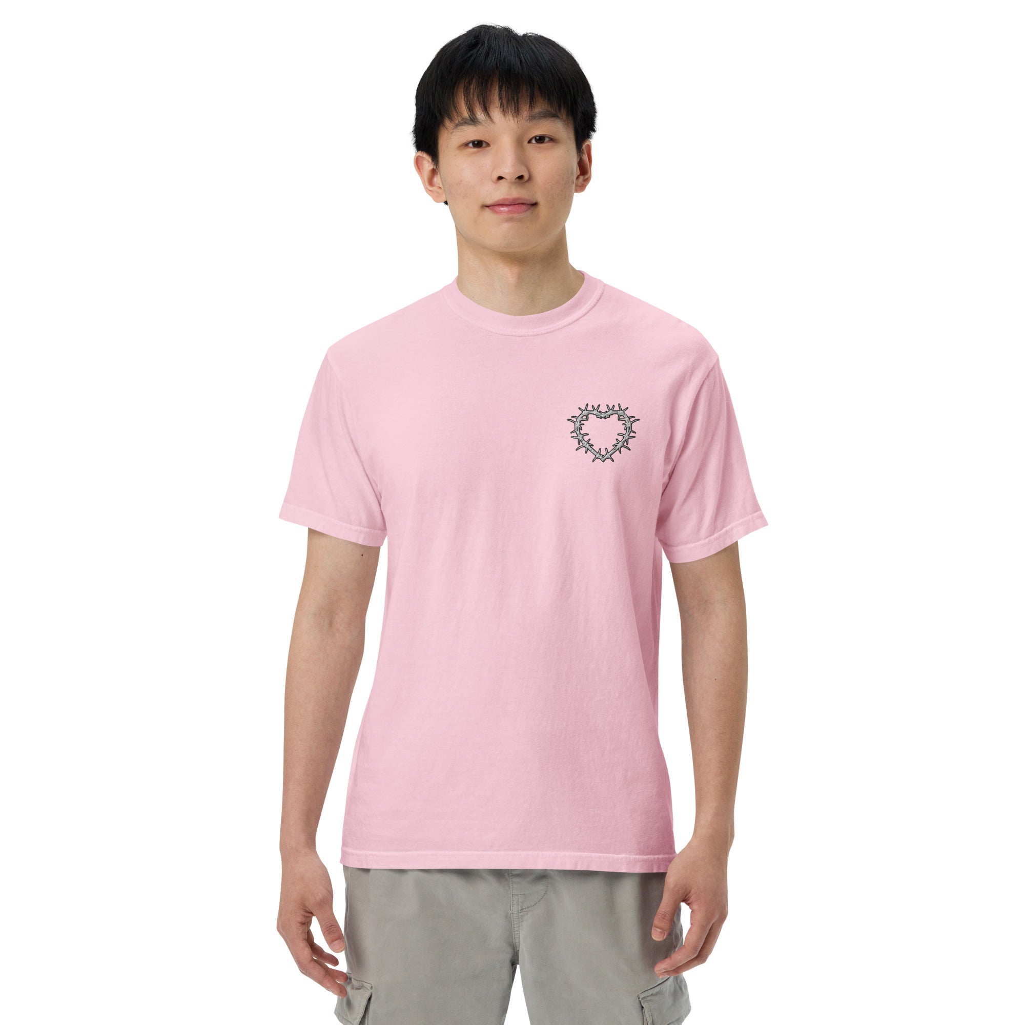 Muser Heart Under Pressure Embroidered Heavyweight Tee - Wear Muser