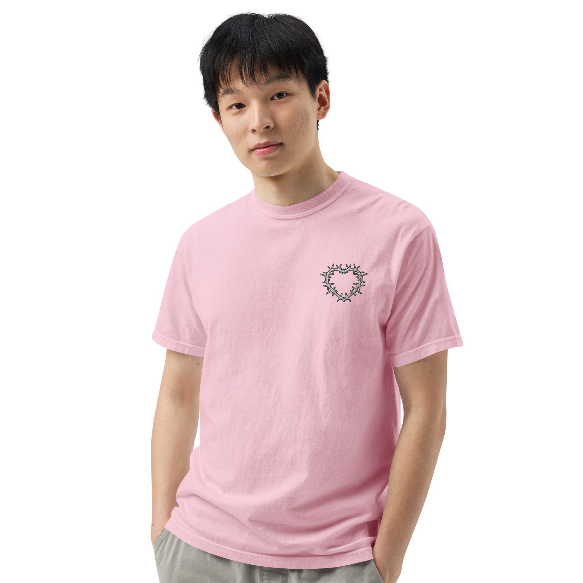 Muser Heart Under Pressure Embroidered Heavyweight Tee - Wear Muser