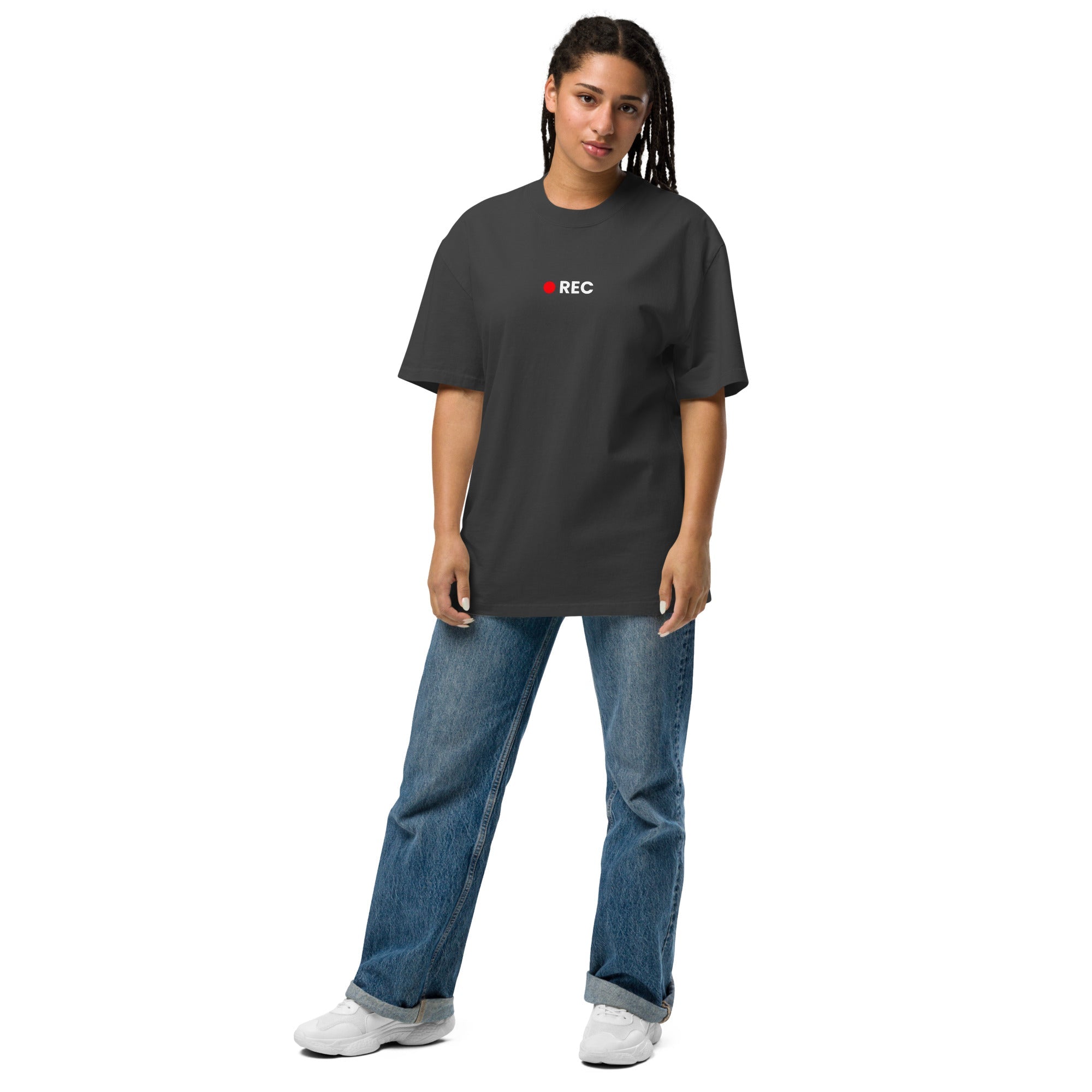 Muser Live Your Life as a Movie Oversized Faded Tee - Wear Muser