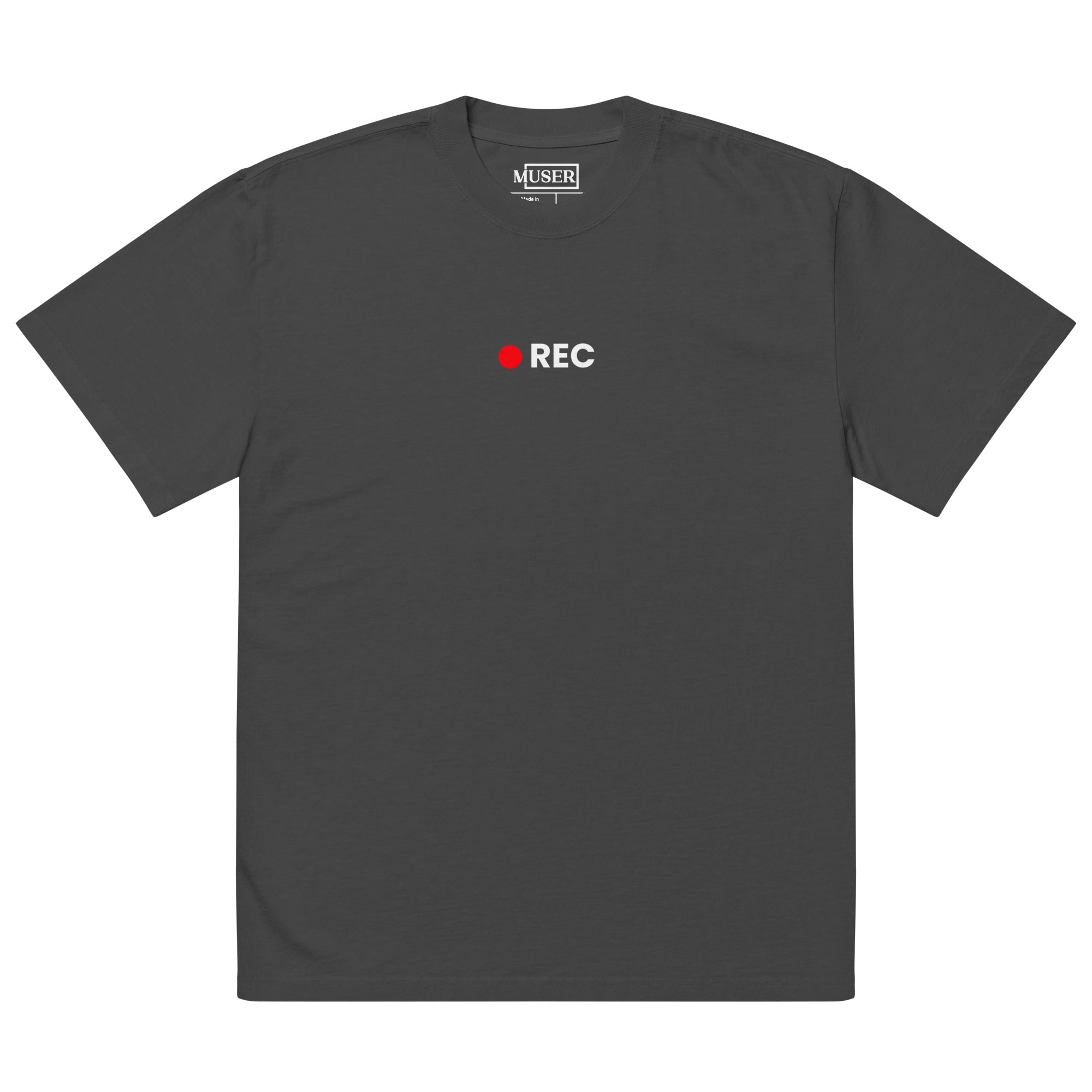 Muser Live Your Life as a Movie Oversized Faded Tee - Wear Muser