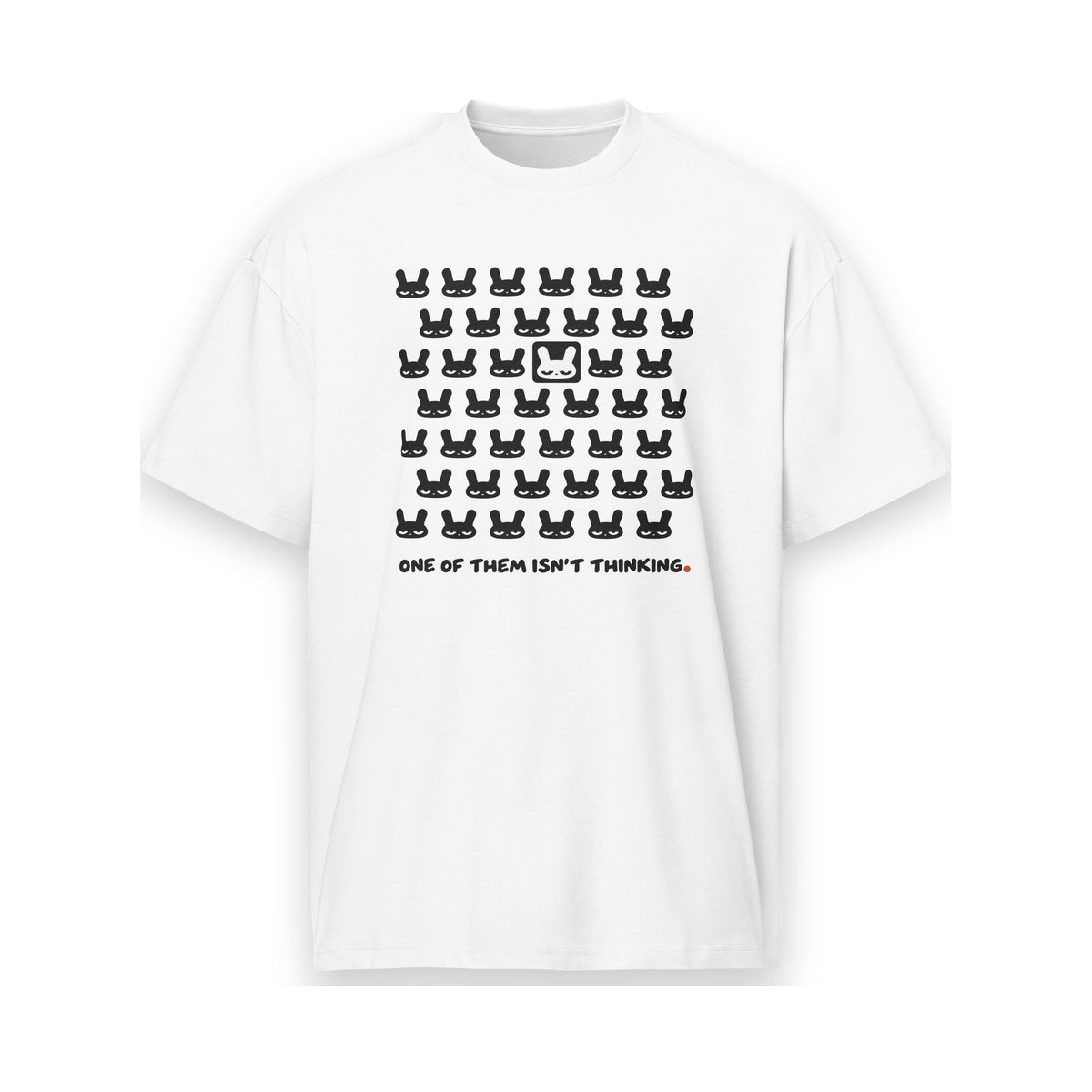 ONE OF THEM ISN'T THINKING. Heavyweight Boxy Tee - MUSER