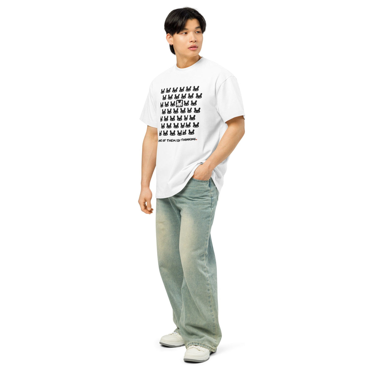 ONE OF THEM ISN'T THINKING. Heavyweight Boxy Tee - MUSER