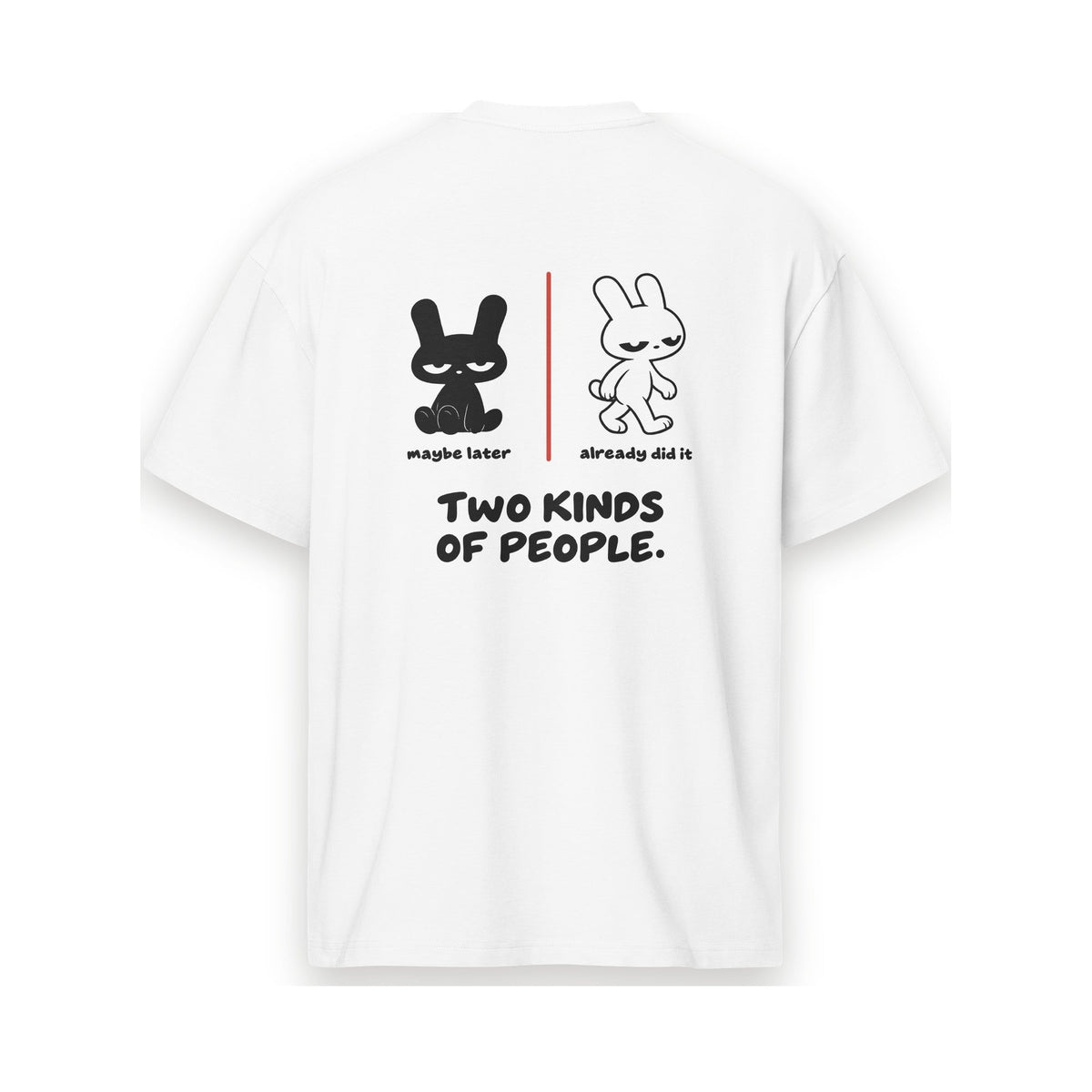 TWO KINDS OF PEOPLE. Heavyweight Boxy Tee - MUSER